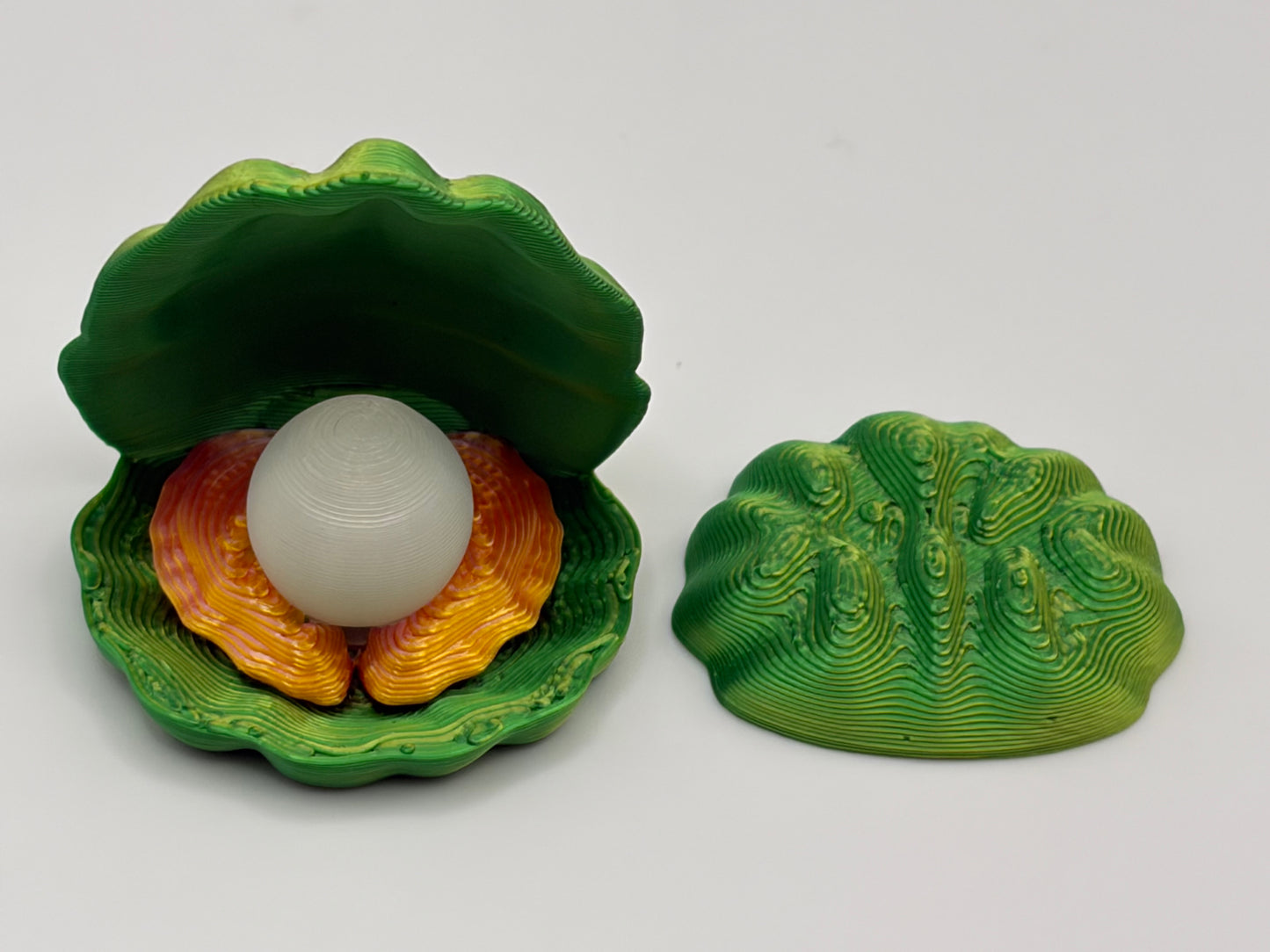 Magnetic Clam w/glow Pearl