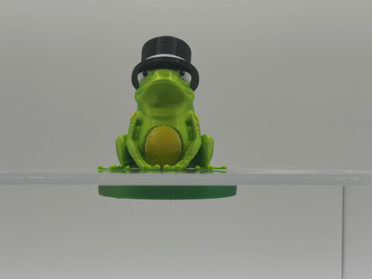 Magnetic Bullfrog w/Interchangeable Hats on a Lily Pad