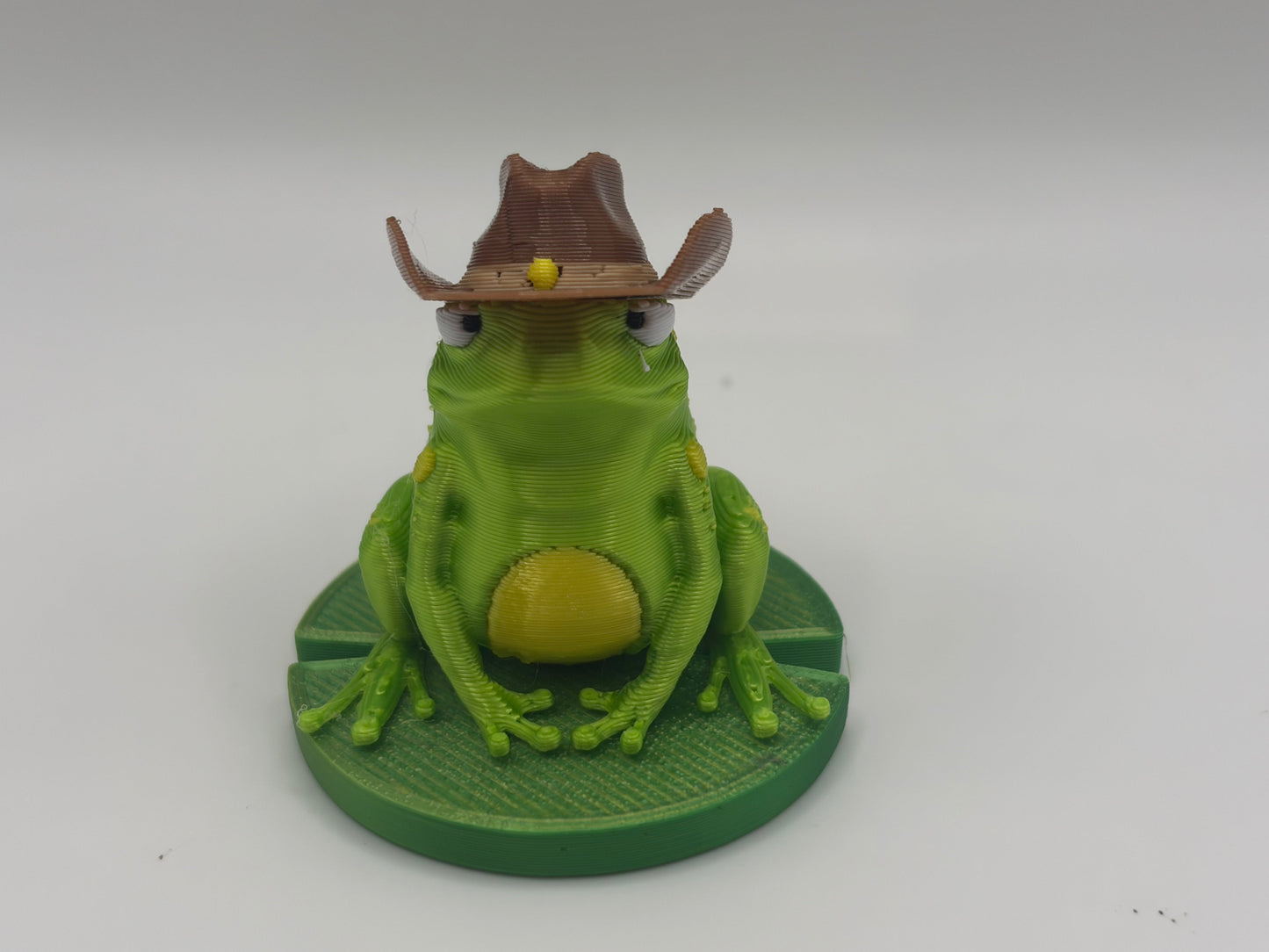 Magnetic Bullfrog w/Interchangeable Hats on a Lily Pad