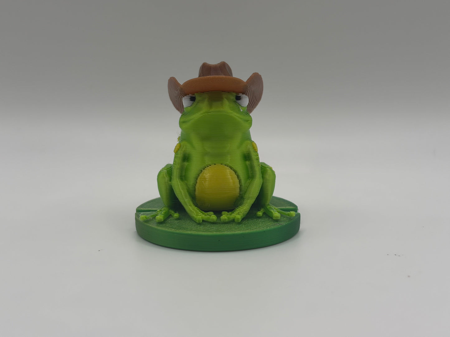Magnetic Bullfrog w/Interchangeable Hats on a Lily Pad