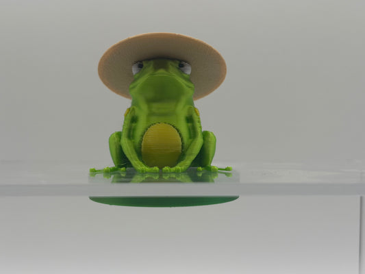 Magnetic Bullfrog w/Interchangeable Hats on a Lily Pad