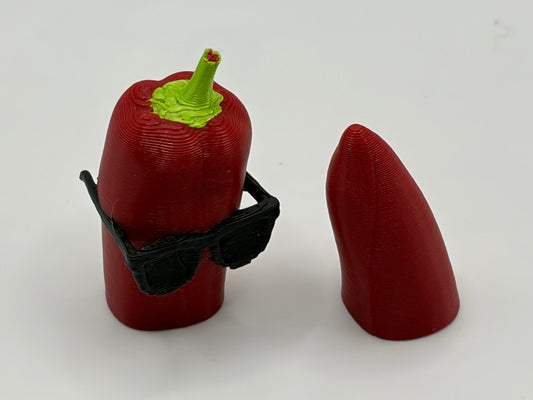 Magnetic Chili Pepper wearing Shades