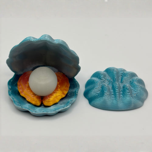 Magnetic Clam w/glow Pearl